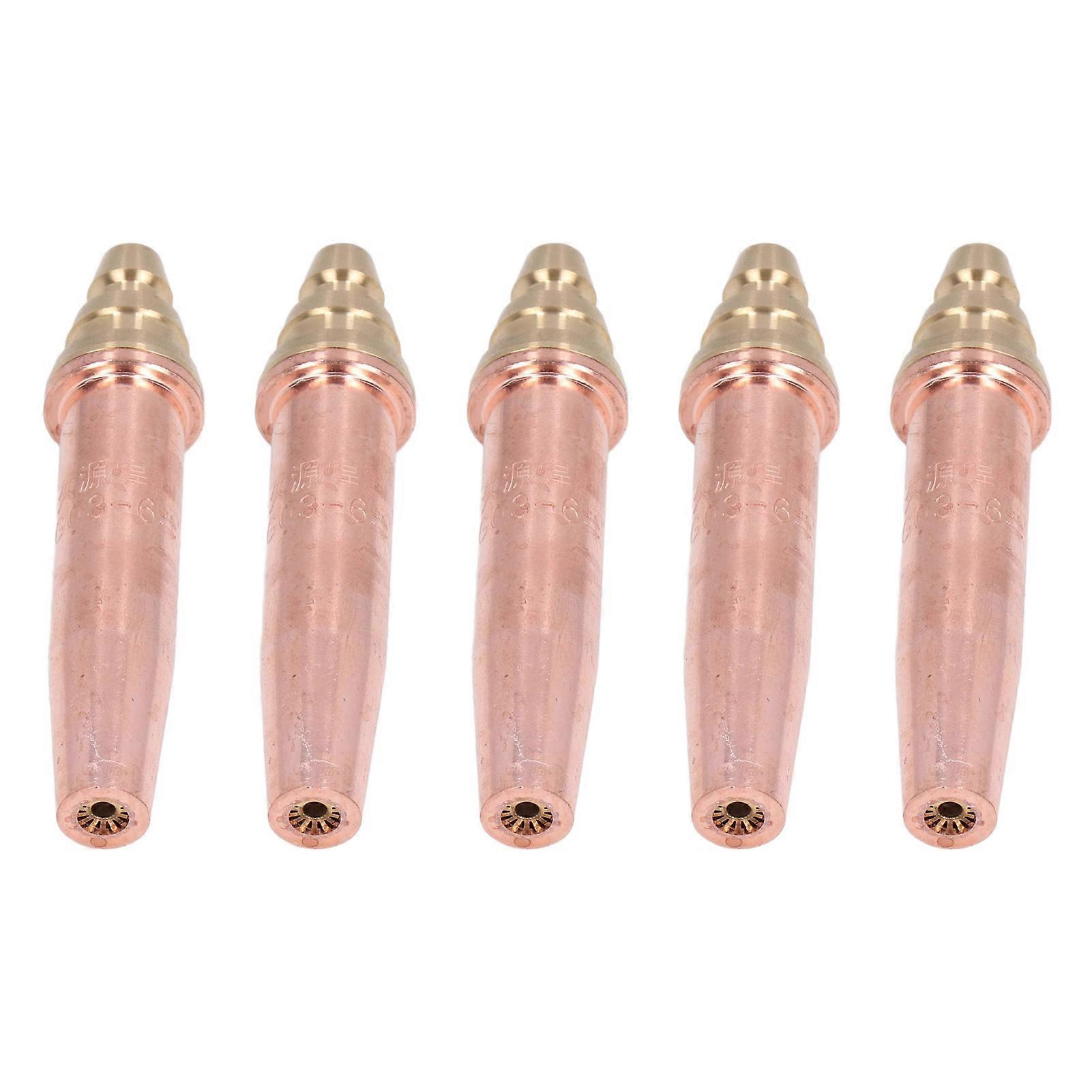 5PCS Cutting Tips Split Isobaric Propane Gas Welding Nozzles Machine Torch ConsumablesG03-6# 