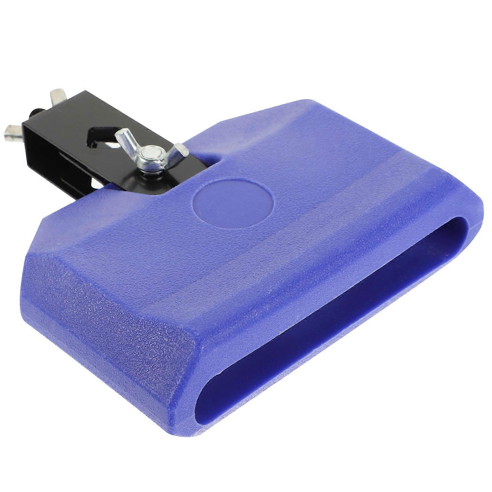 Blue Plastic Cow Bell for Drum Set Kids Musical Toy with Clear Sound and Creative Design 4.5 inches