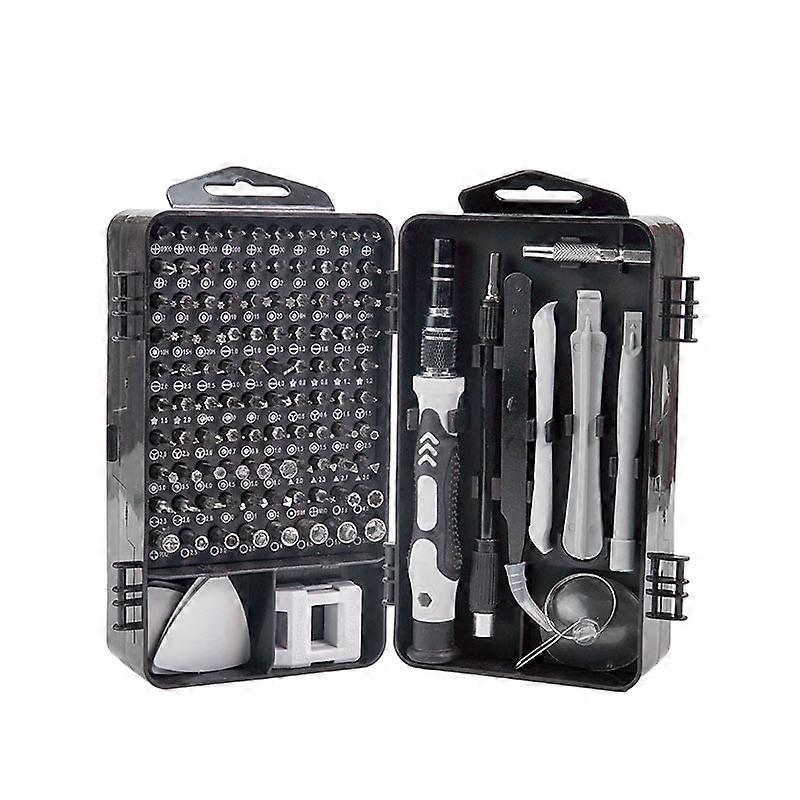 115 in 1 Tool Kit with 98 Bits Multifunctional Metal Tools Screwdriver Precision Screwdriver Mobile Repair