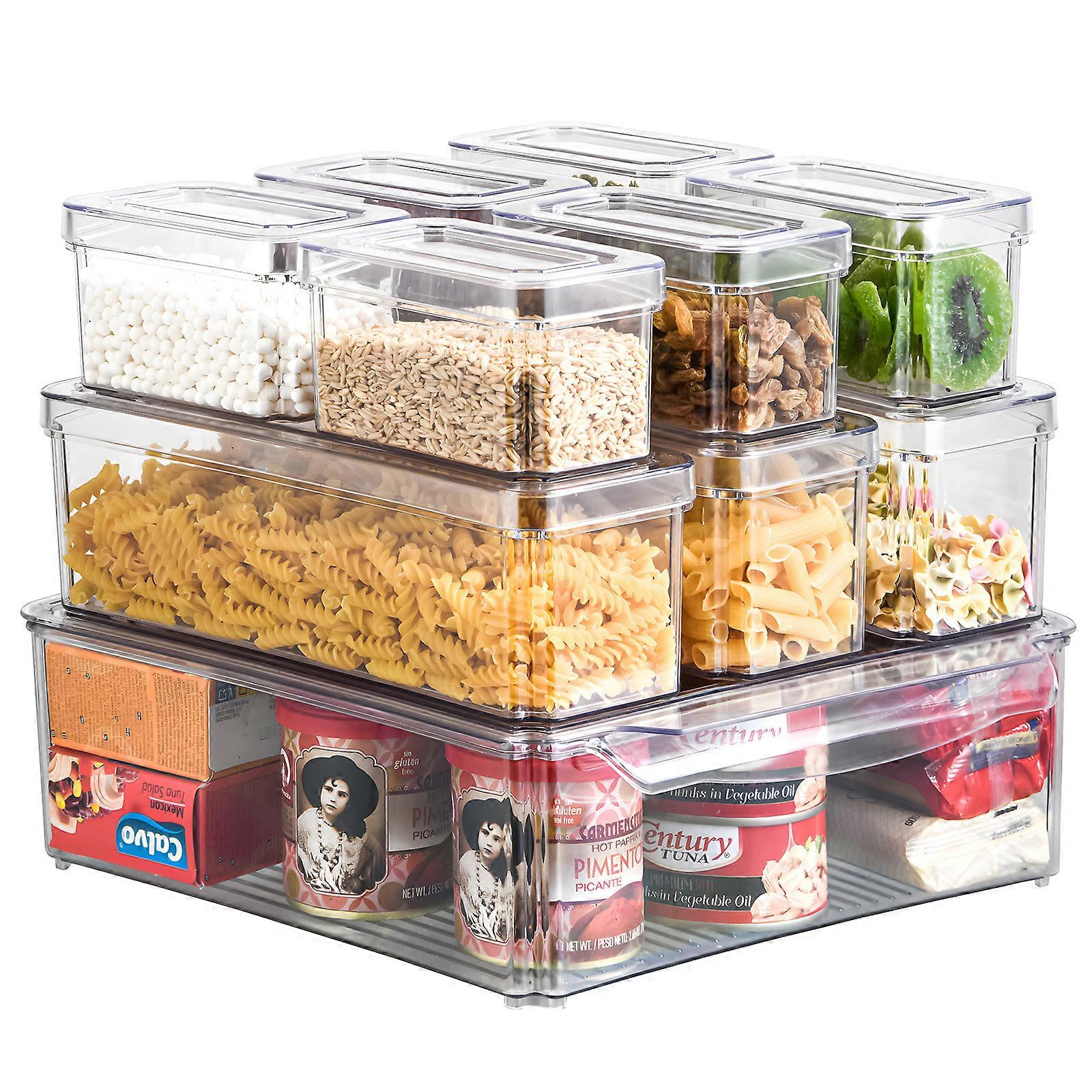 Stackable Transparent Fresh-Keeping Set (10-Piece)