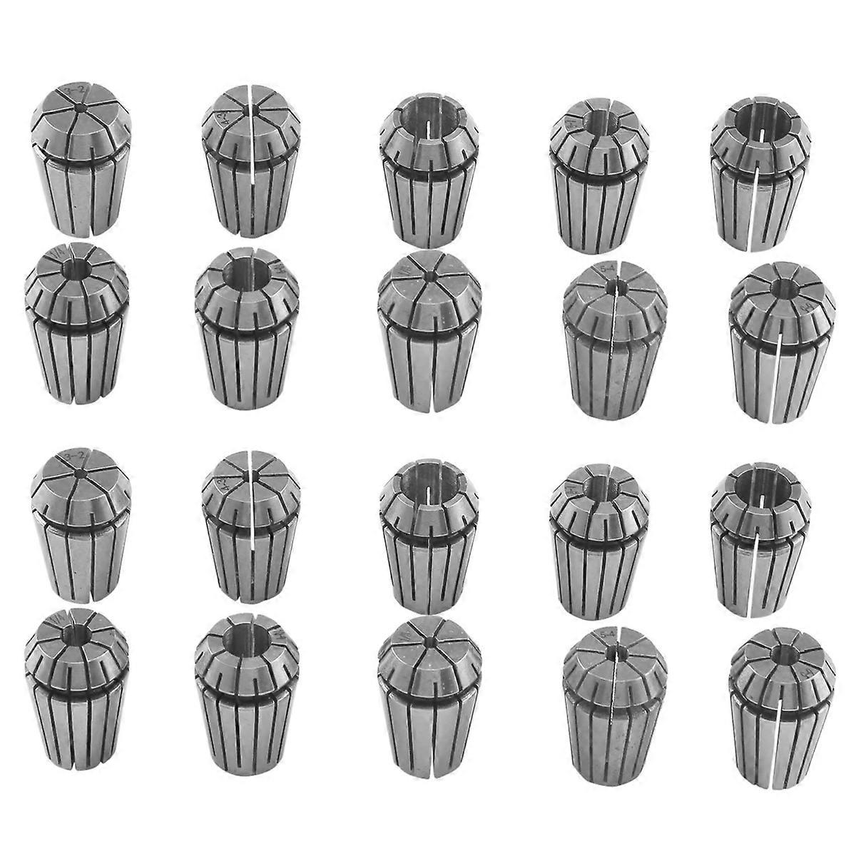 20Pcs ER20 Precision Spring Collet Set CNC Milling Lathe Tool ER20 Spring Collet Chuck