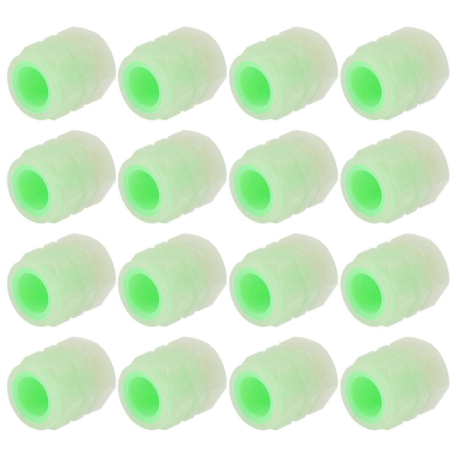 Luminous Car Tire Valve Caps Durable Rubber Dust Covers for Tyres, Easy Install Air Nozzle Covers for Cars & Motorcycles with Enhanced Seal Effect
