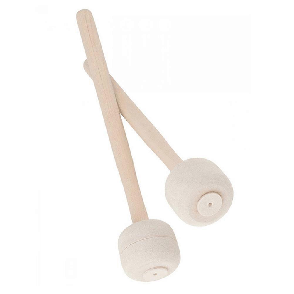 Percussion Drumsticks Durable Felt Head Design Produces Soft Sound 12.6In 2Pcs