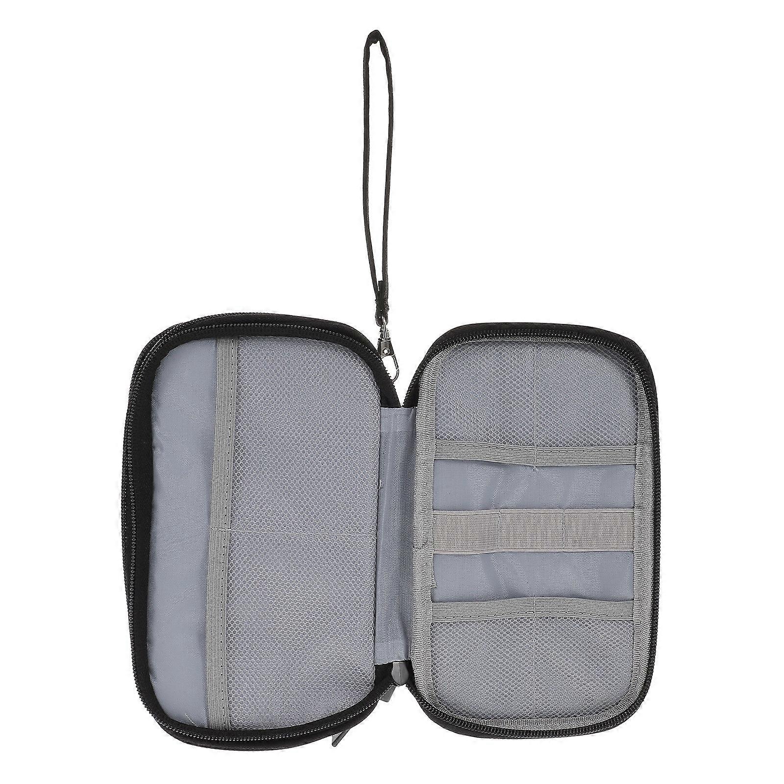 Phone Cable Organizer Storage Case For Electronic Devices Black 1Pack With Large Capacity Designed For Travel And Daily Use