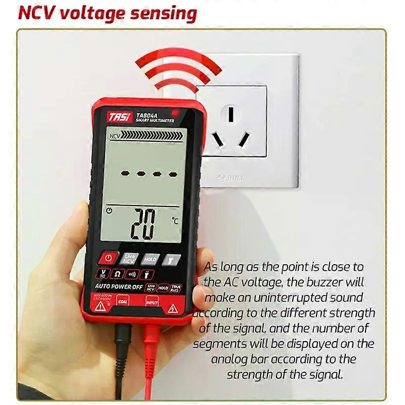 TA804A Digital Smart Multimeter True Rms 6000 Counts OHM Tester NCV Voltage Meter M89B