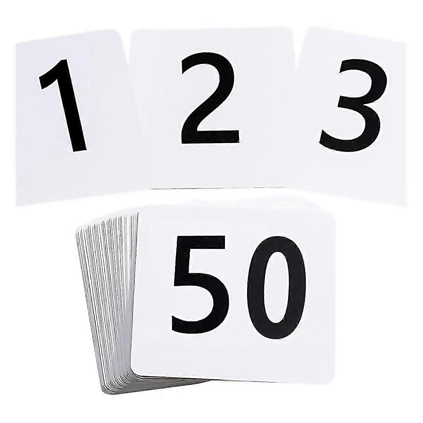 For 50pcs Table Numbers 150 37x4 Inch Table Numbers Double Sided Table Number Cards For Wedding Re