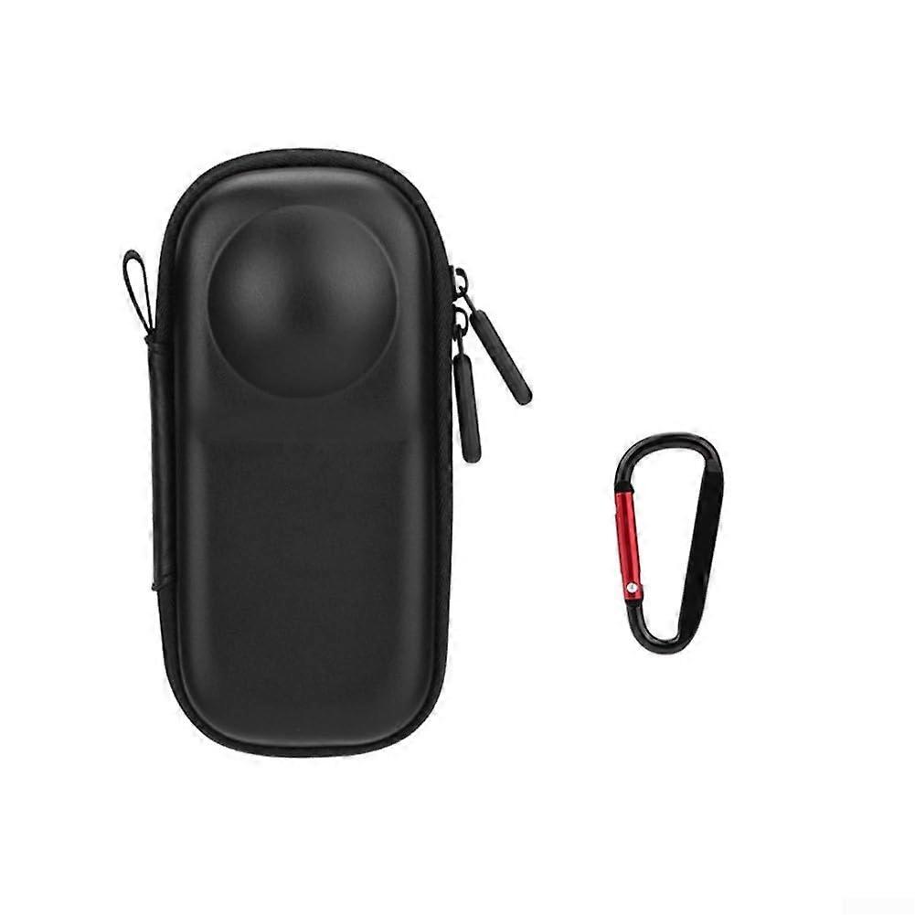 Protective case for Insta360 X5 X4 with soft fleece lining, nonslip zipper, lightweight travel bag, nylon construction, as shown,  2.