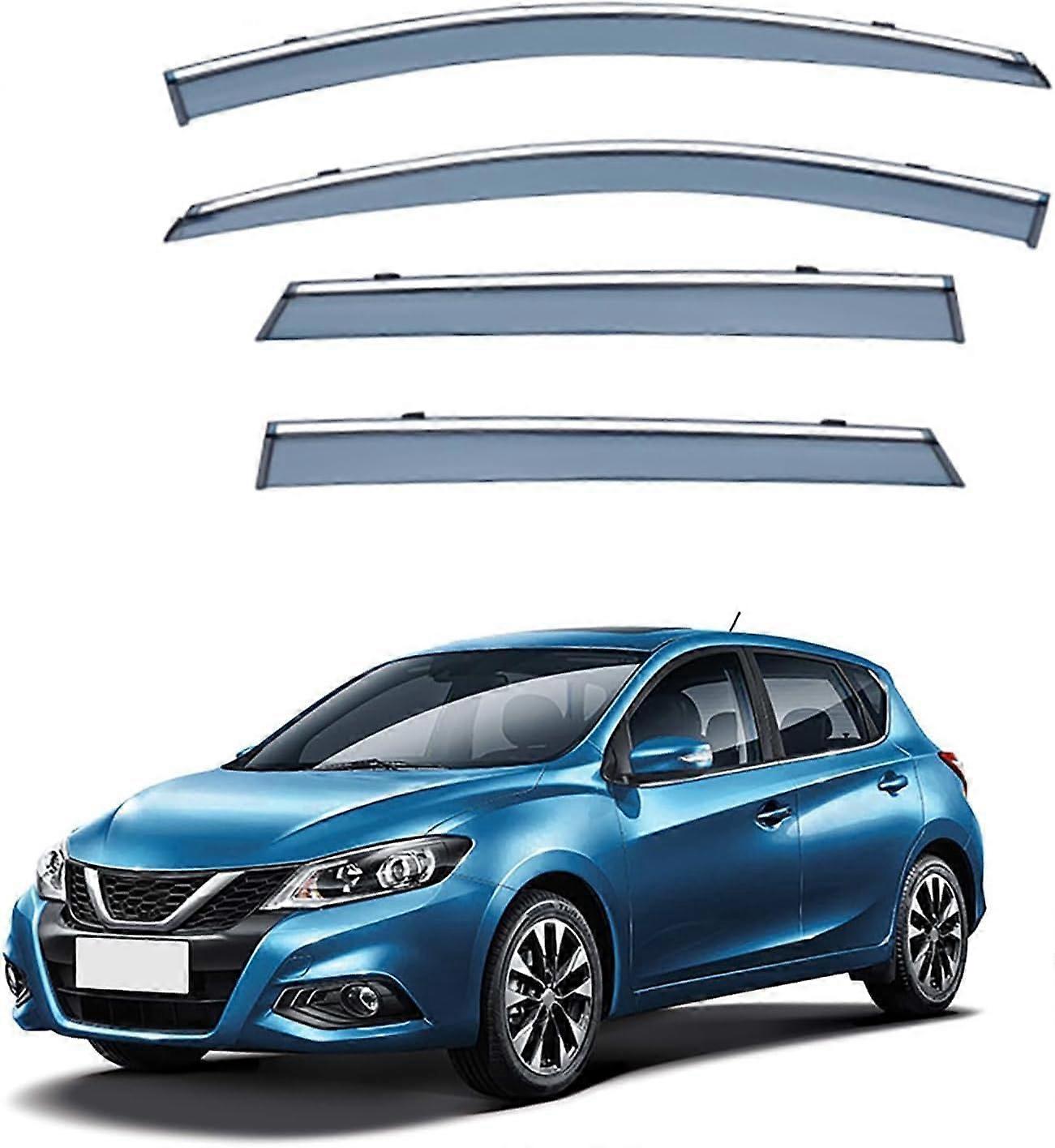 Wind deflector for Nissan Pulsar Hatchback C13 20142018, car window rain guard, side window deflectors sunshade rain protection smoke window visor.