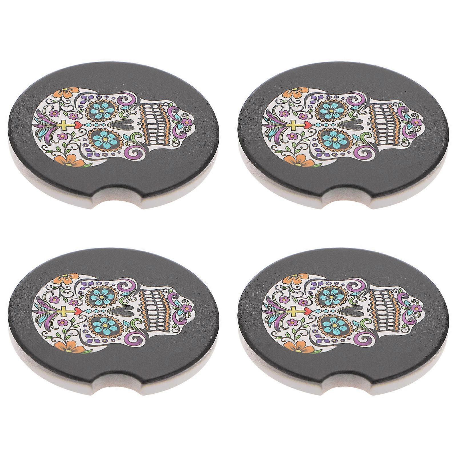 Practical Coasters For Girls Outdoor Use 6.60X6.60X0.70Cm Reusable 4Pcs