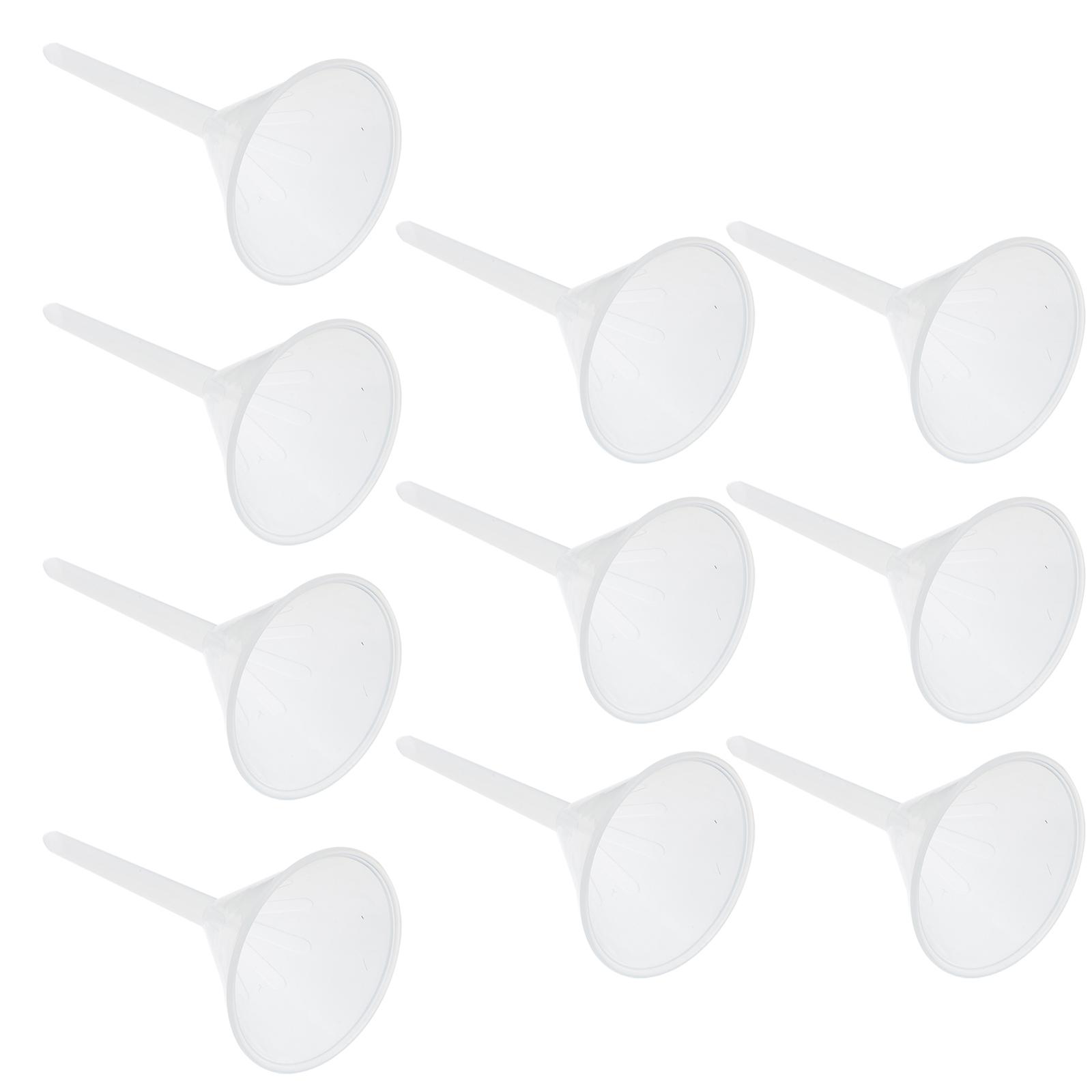 10pcs Plastic Triangle Funnel 75mm for School Laboratory Experiments