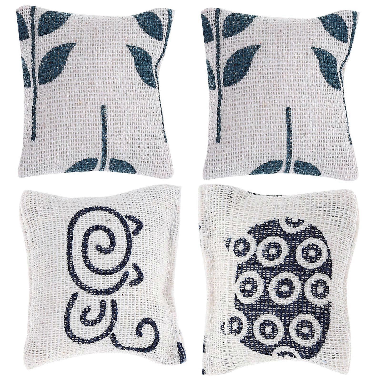 Decorative Mini Couch Pillow Model For Mini House 4 Pcs Tiny Sofa Cushions Perfect For Children And Collectors