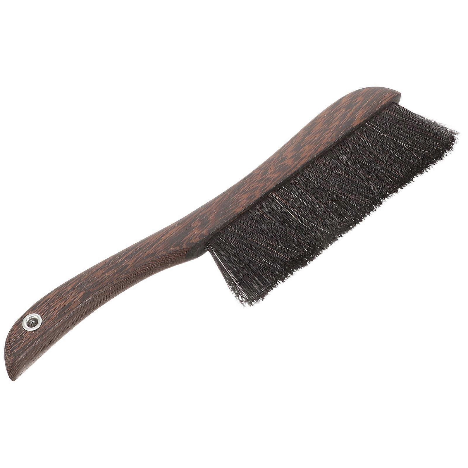 Compact Handheld Soft Bristle Cleaning Brush for Piano Keyboards, Car Seats, Sofas – Ergonomic Wooden Handle Design