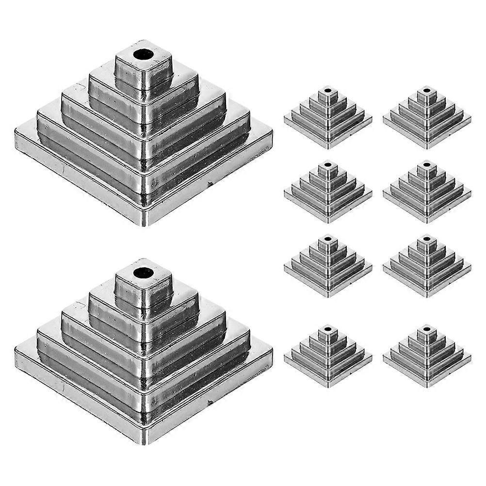 10pcs Small Flag Stands for Desk Plastic Silver Flag Holders for Table Decor Lightweight Durable