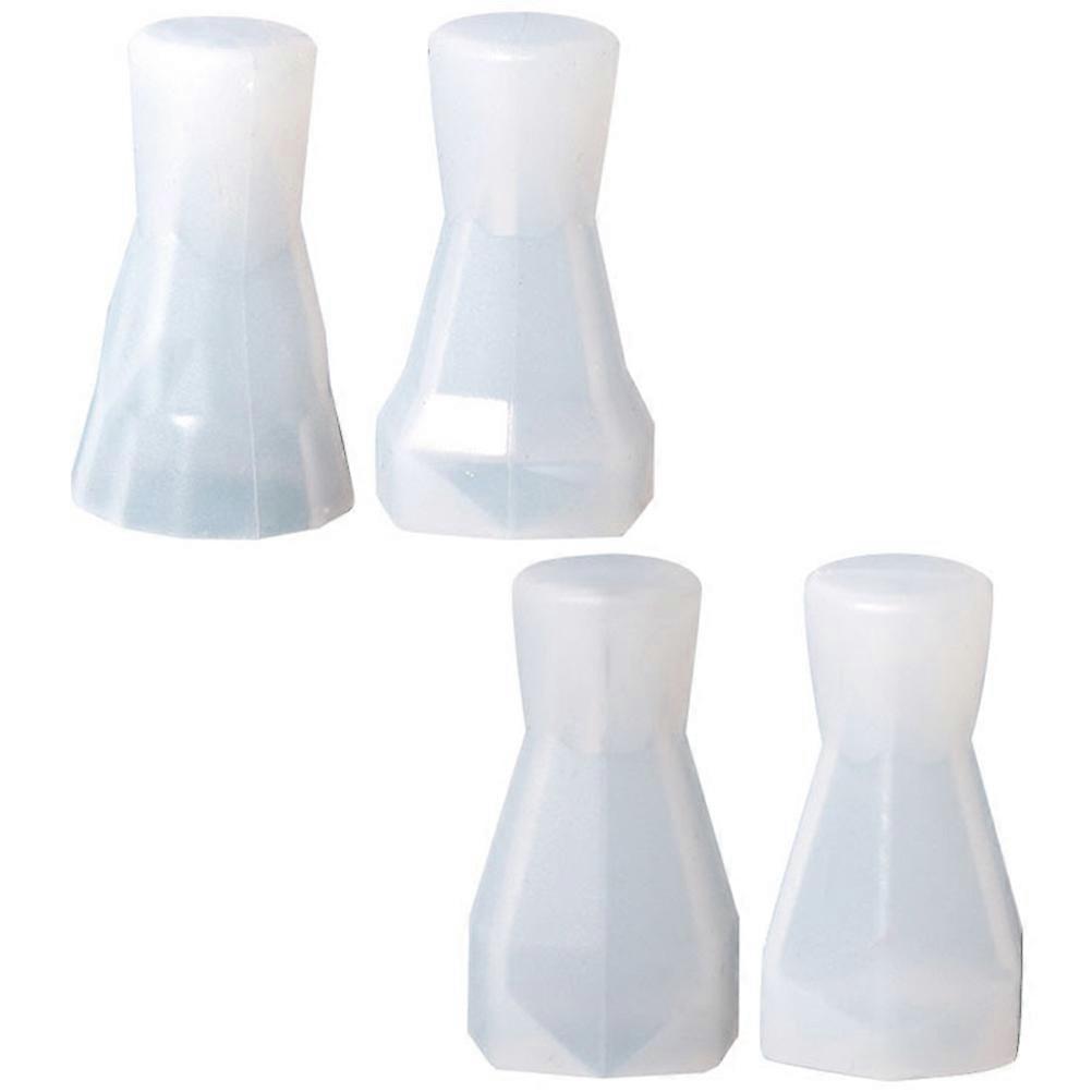 DIY Silicone Mold for Ring Holder Jewelry Accessories 4pcs White Cone Shaped Craft Molds