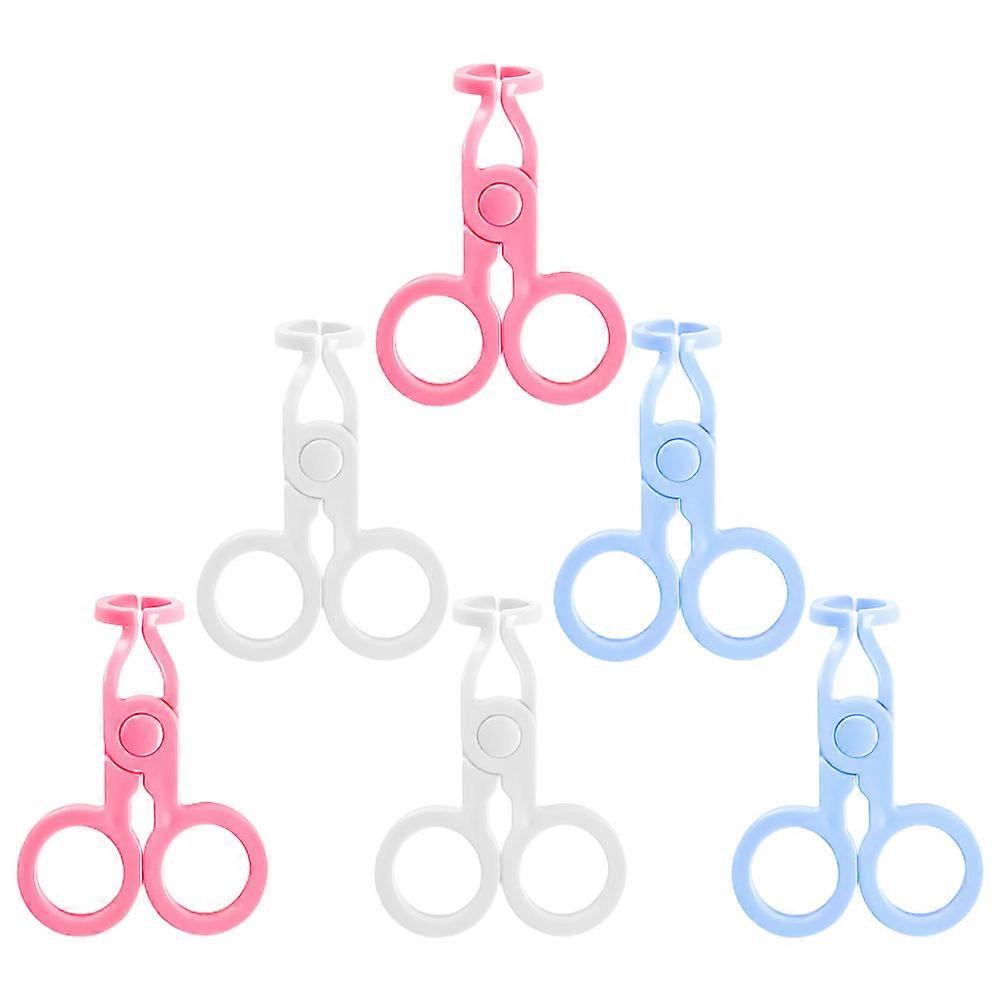 女性用コンタクトレンズ取り外しツールアウトドアアクティビティクリップ形状快適さ6個