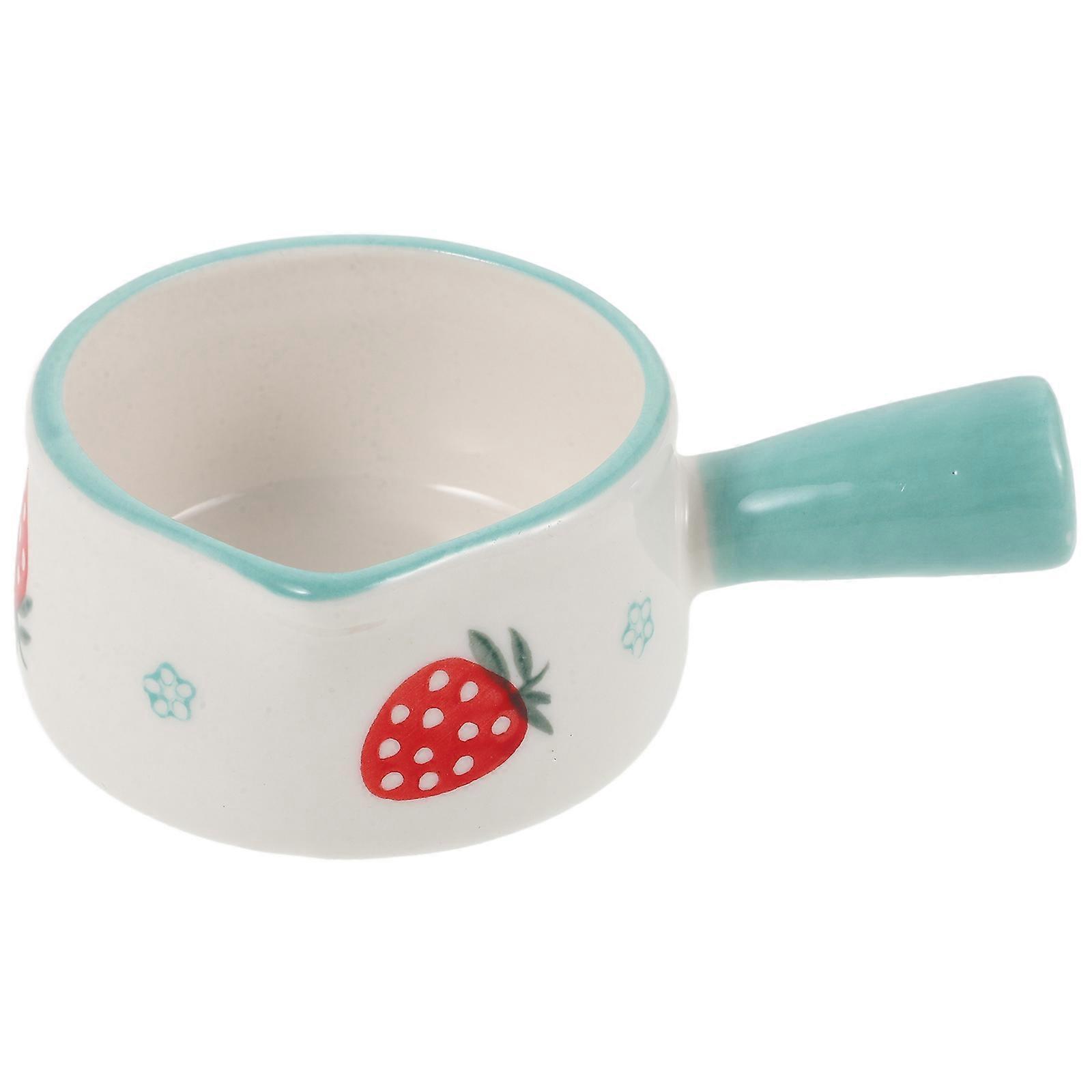 Decorative Ceramics Small Ink Dish Calligraphy Practice Strawberry Shape Multi Functional 1Pcs