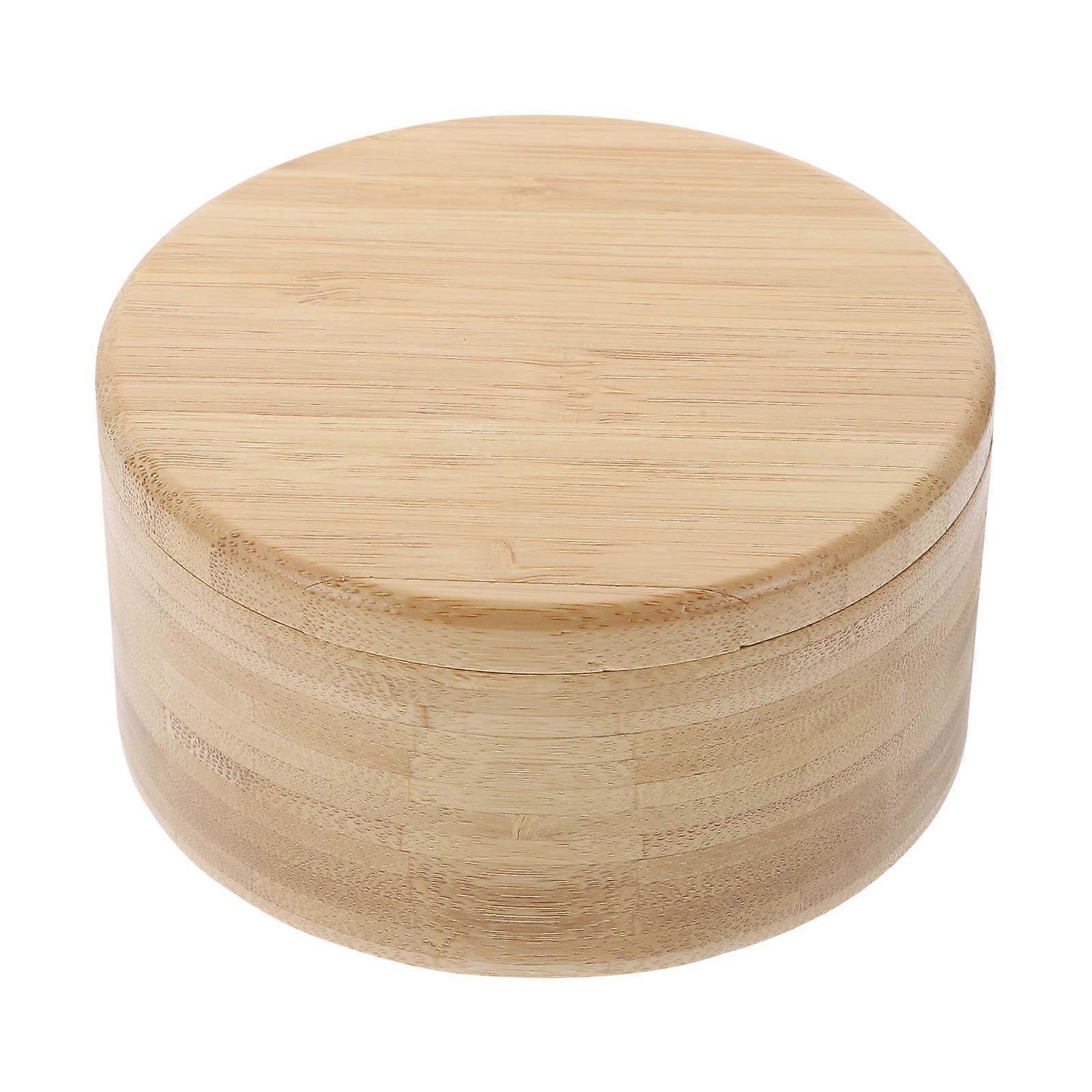 Spice Container With Practical Salt Box For Household Use Bamboo Material Prevents Insect Damage 1 Set