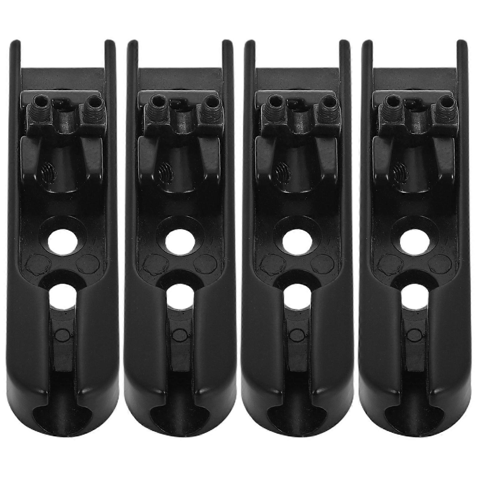4pcs Bass Guitar Bridge Single String Tailpiece Compatible with 4 String Electric Bass Guitar Accessories