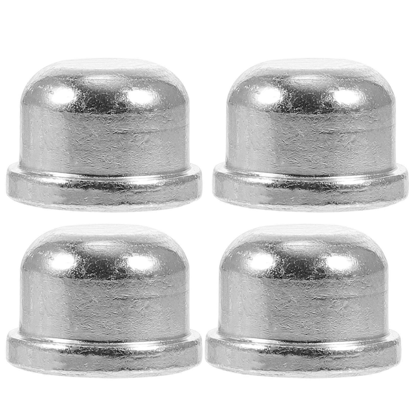 Decorative Lamp Finial 8Pcs Silver Knob Light Fixture Metal Design For Coffee Shop Decor