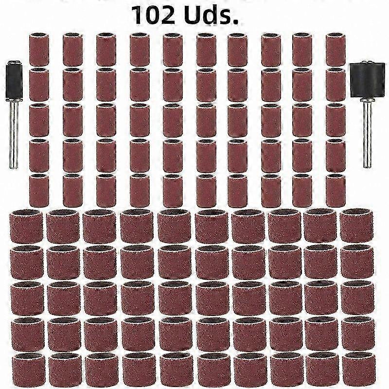 80 Grit Sanding Belts 102-Piece Kit for Rotary Tools and Drills Compatible with Abrasive Tool Systems