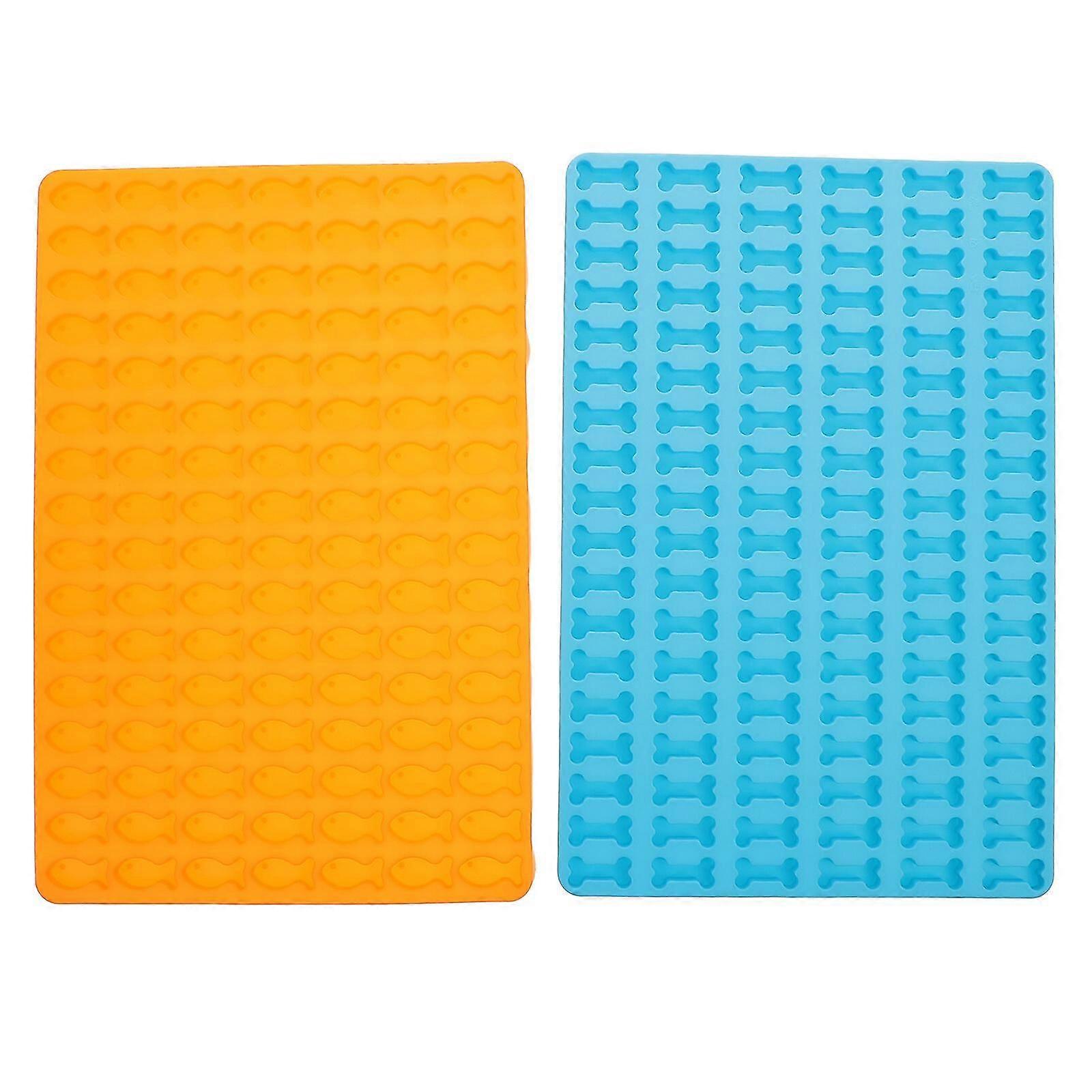 2pcs Silicone Baking Molds Diy Biscuits Molds Fish Shaped Chocolate Molds