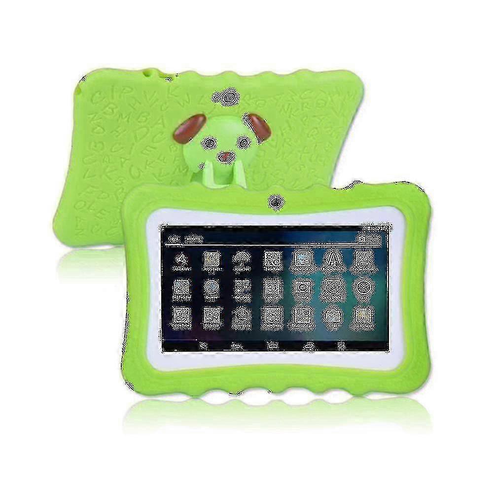 7" Kids Tablet with Android, 8GB ROM, 1024x600 Resolution, WiFi Enabled - Green Color Child-Friendly Tablet PC