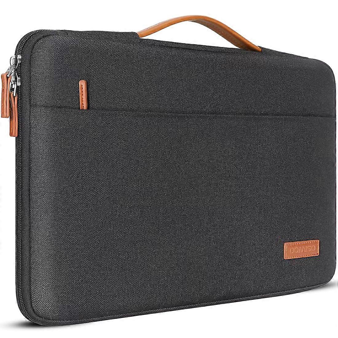 Laptop Sleeve Canvas 16Inch Portable Case For Dell HP Pavilion Envy ThinkPad IdeaPad Asus Vivobook Black