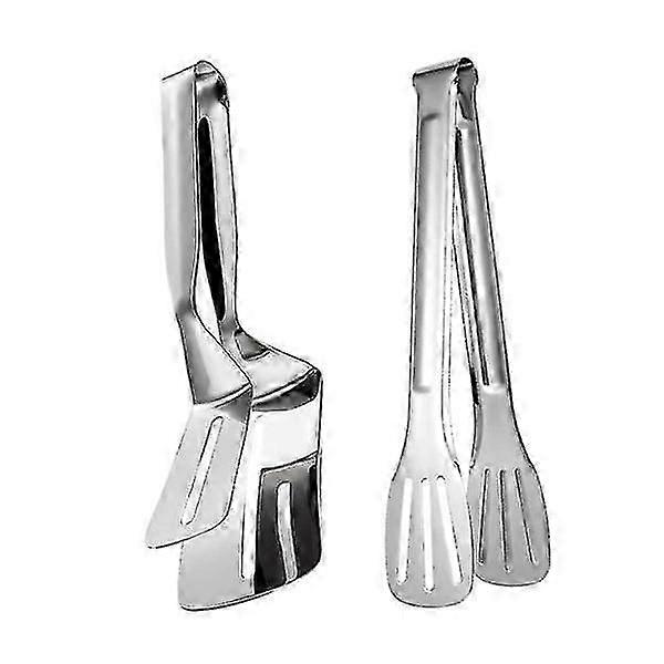 2 Pcs Pancake Turner Spatula Double Grip Spatula Multifunctional Flipping Spatula Fried Steak Clamp