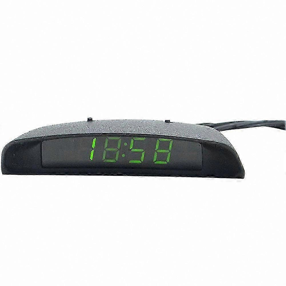 Digital 3-in-1 Car Clock with Thermometer and Voltmeter for Auto Use