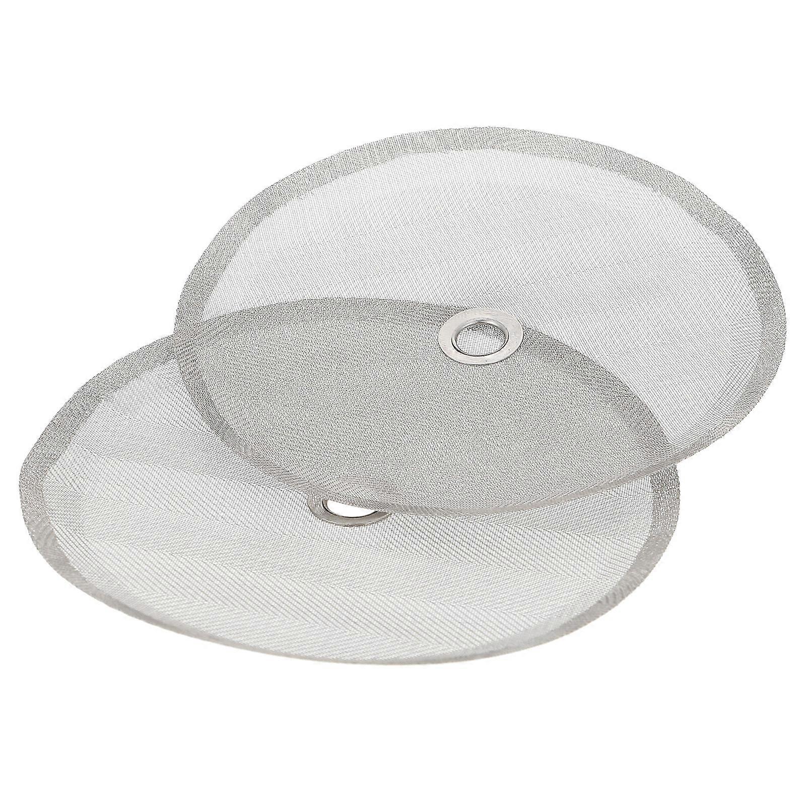 Reusable Stainless Steel Mesh Filter for Coffee Maker Brewing Coffee Silver 2Pcs