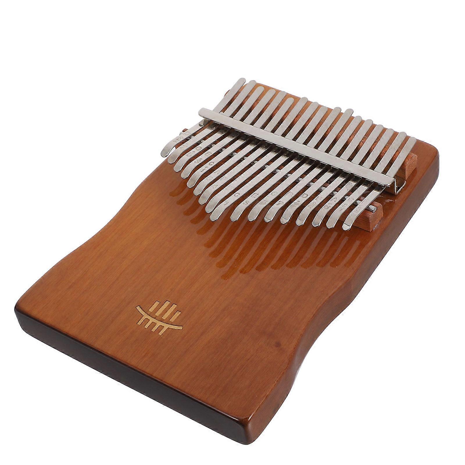 Wooden Thumb Piano Kalimba for Beginners, Walnut Finger Piano with Smooth Surface and Clear Sound, Portable Musical Instrument for Music Lovers