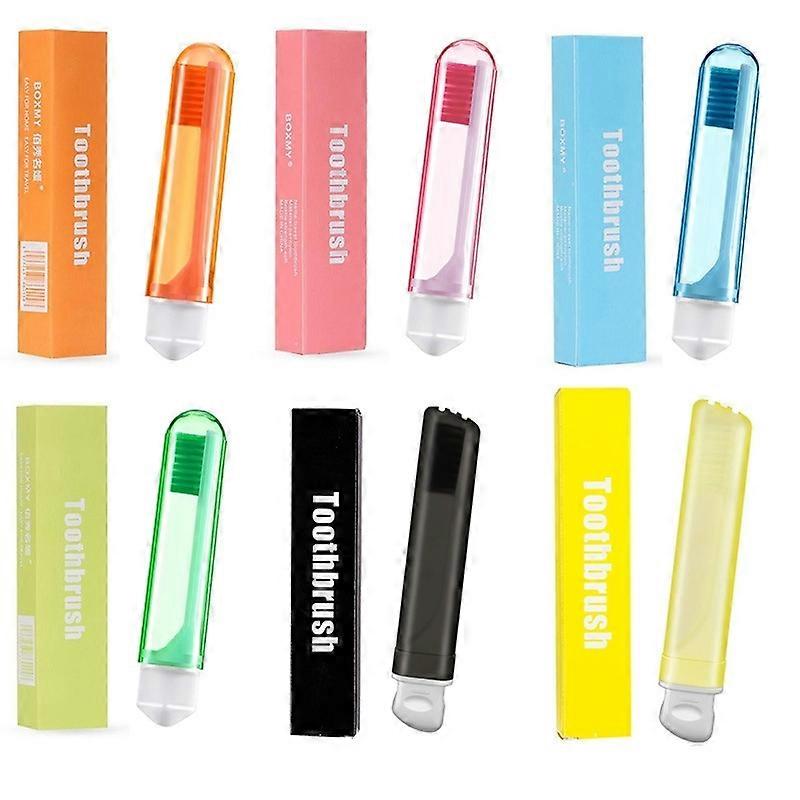 6 PCS/Set Portable Business Trip Folding Toothbrush 6 PCS/Set