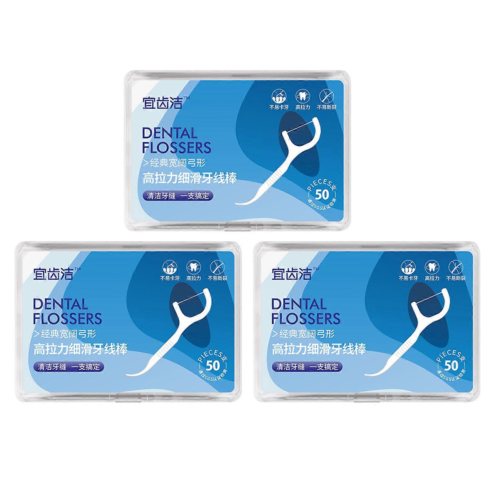 High Tensile Strength Dental-Floss Picks, Disposable Teeth Flossing Thread Toothpicks Stick Set, For The Whole Family