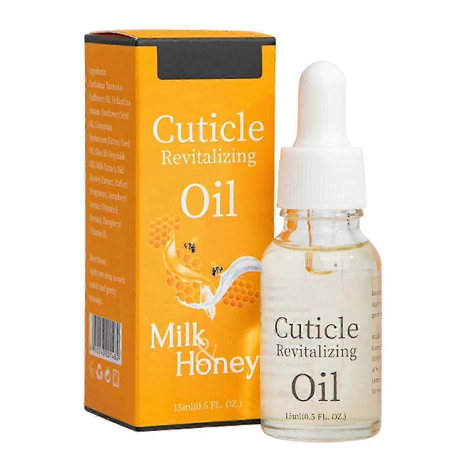 Revitalizing Cuticle Oil, Milk & Honey Nail & Cuticle Revitalizing Oil, Instantly Repairs & Hydrates, Moisturizing Cuticle Softener Oil