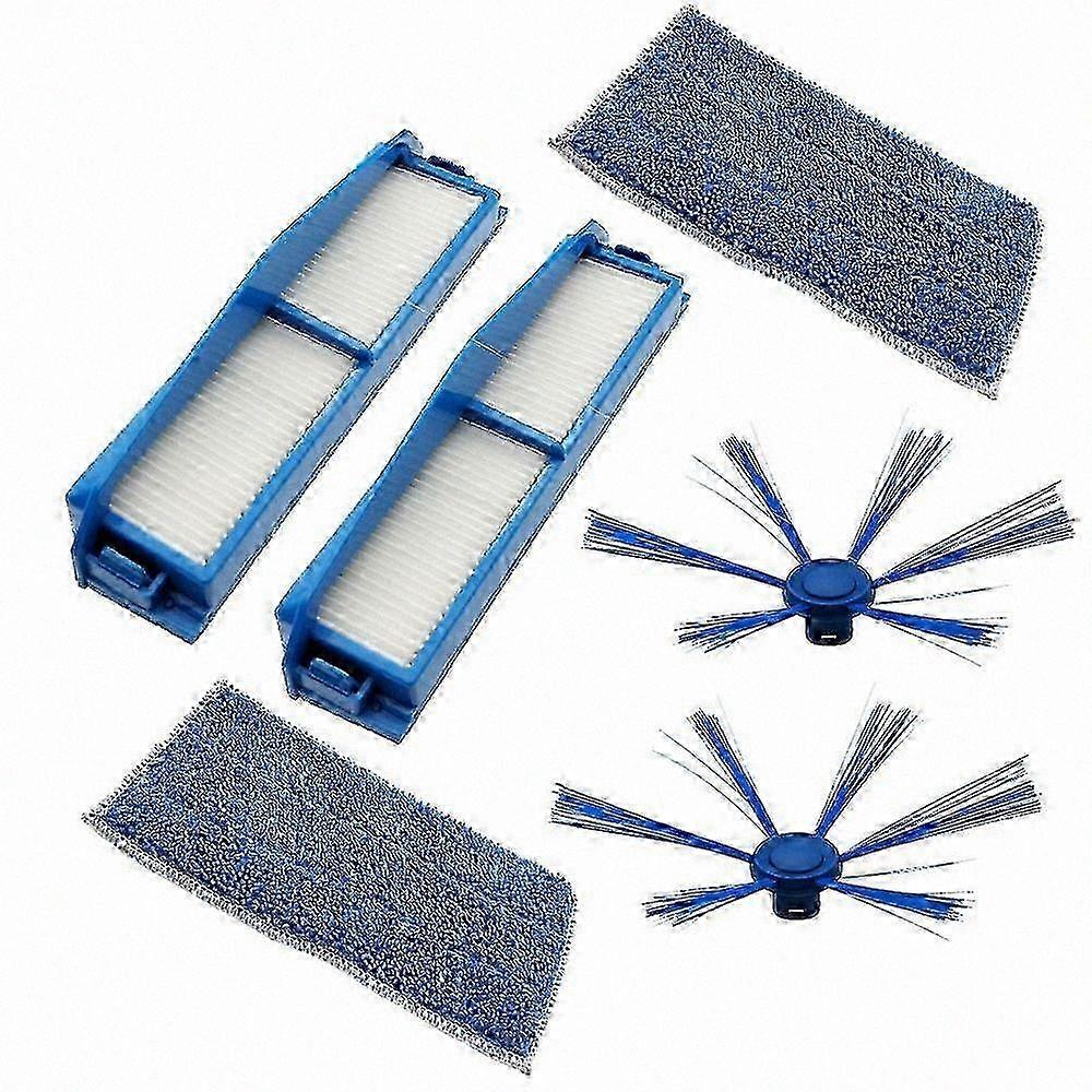 Replacement HEPA Filter, Side Brush, and Mop Cloth for Vacuum Cleaner Models