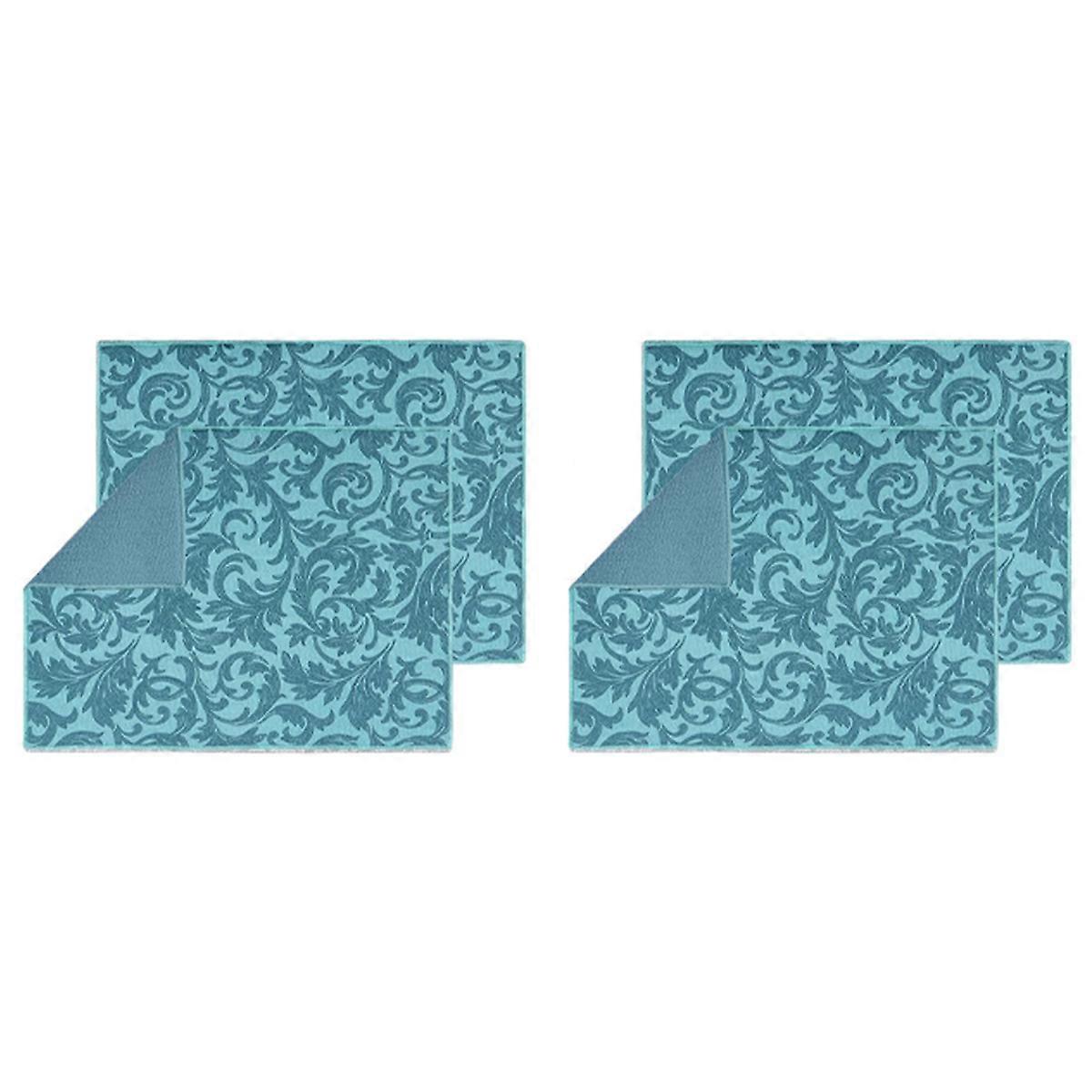 2 Pack Dish Drying Mat Absorbent Drying Mat Machine Washable Dish Drying Mats for Kitchen Counter La