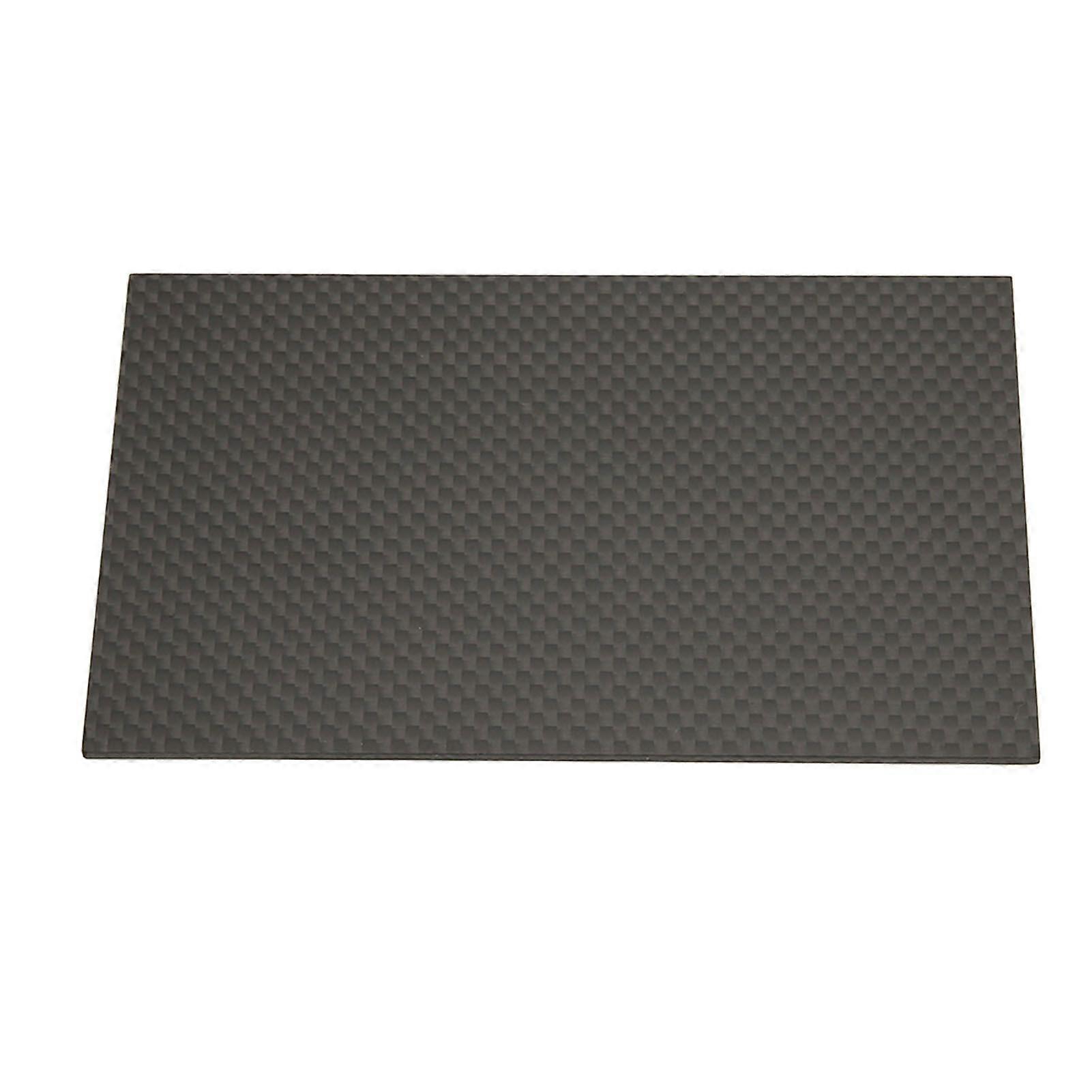 High Hardness 3K Carbon Fiber Board Twill Fabric Matte Corrosion Resistance Carbonfiber Board for Model Aircraft Toys 75x125x0.5mm/3.0x4.9x0.02inch