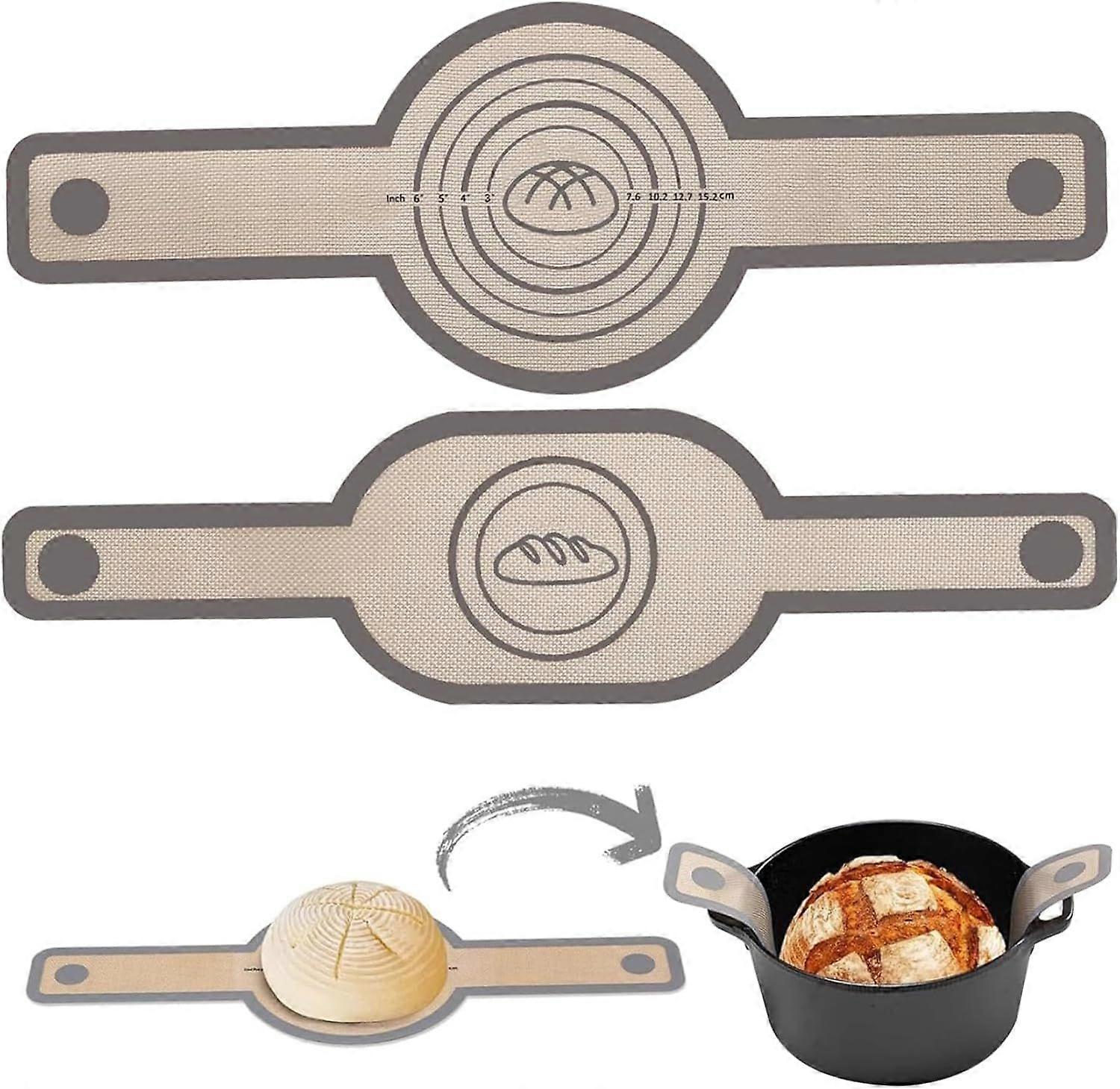 2 Pcs/Set Silicone Bread Sling Reusable Bread Sling Heat-resistant Silicone