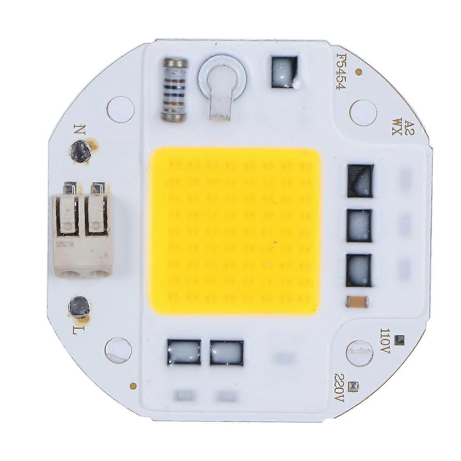 AC220V 50W integrierte Chip-Lichtquelle hohe helle COB-Perlen-Scheinwerfer-Glühbirne warmweiß