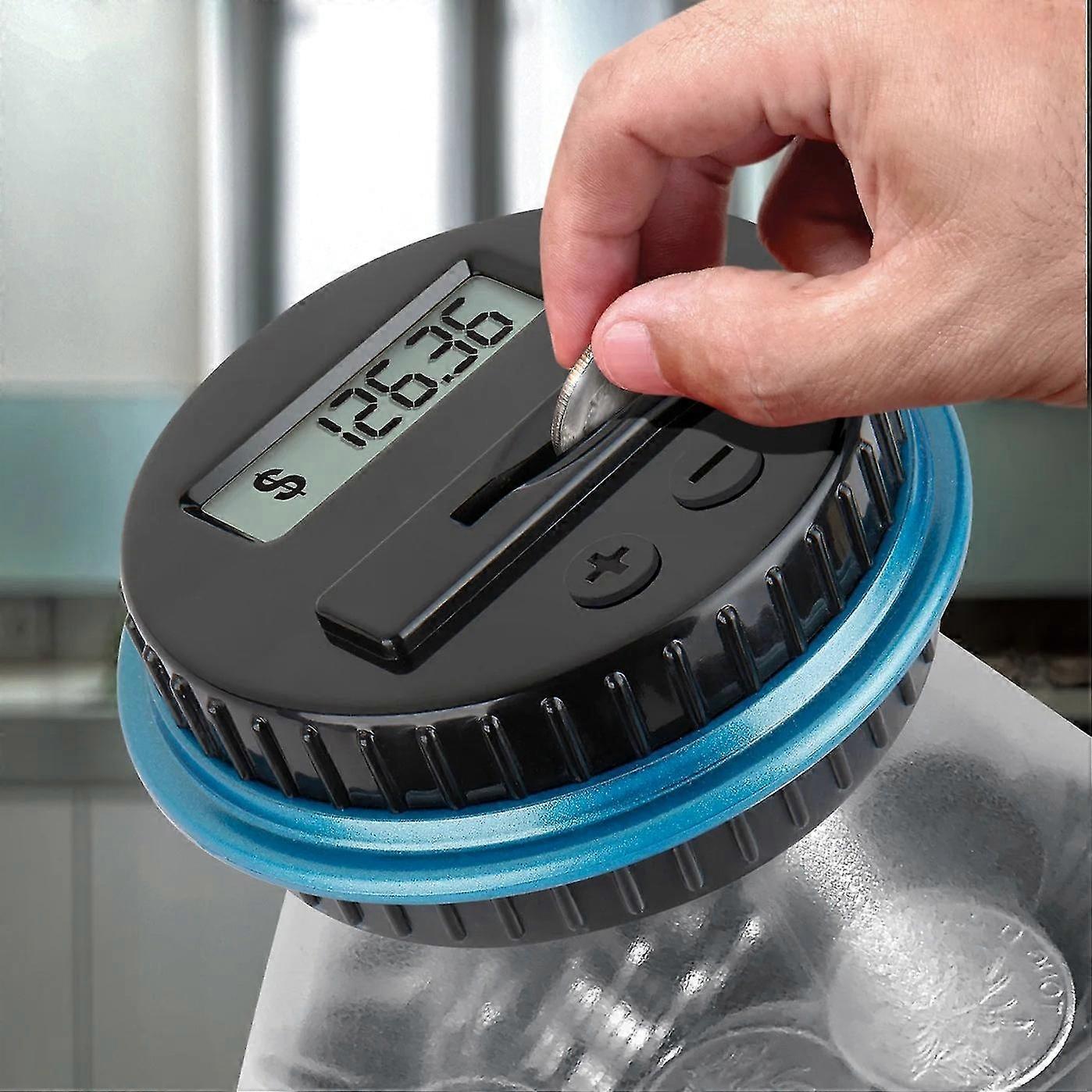 LCD Display Coin Counter Bank - Digital Money Jar for Coin Storage and Counting