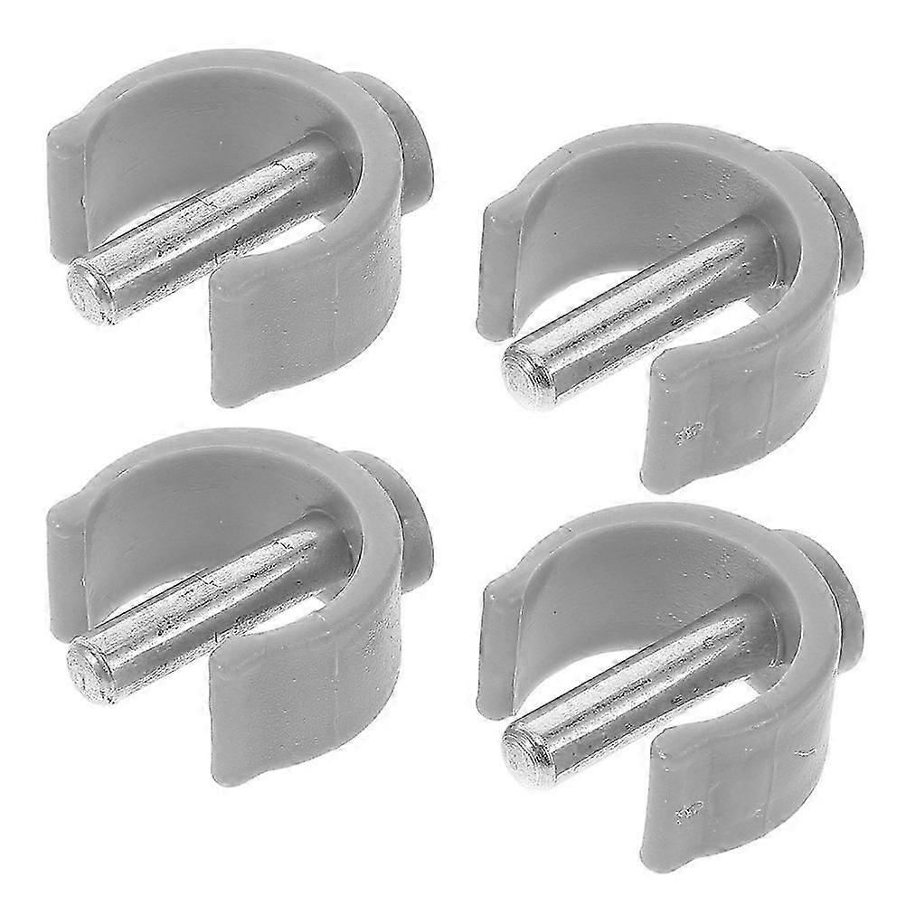 Crutch Clamp Accessories C-Shape Latch Stabilize Walking Aid Elderly Grey 4Pcs