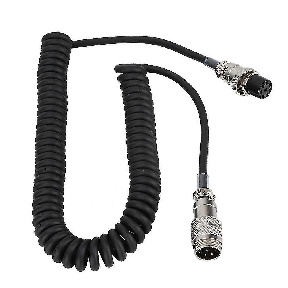 Microphone extension cord for stage use, 8-pin coiled cable
