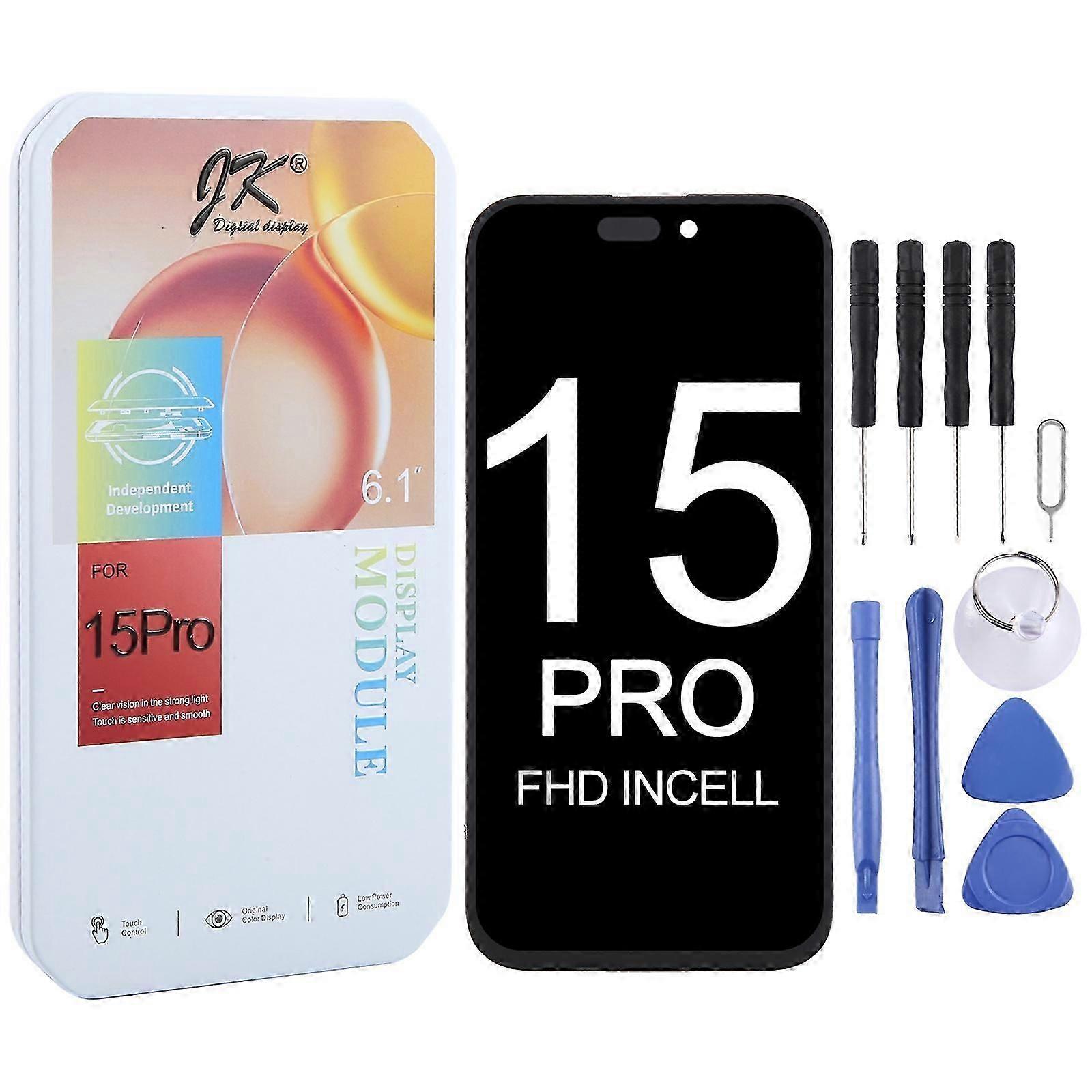 JK incell LCD-skjerm for iPhone 15 Pro