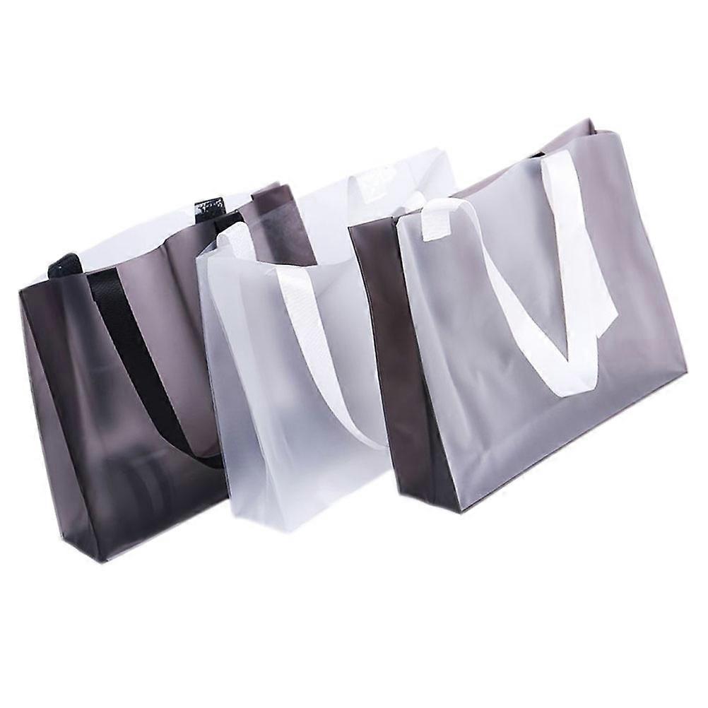 Portable Shopping Tote Bag Waterproof Foldable For Daily Use 3Pcs