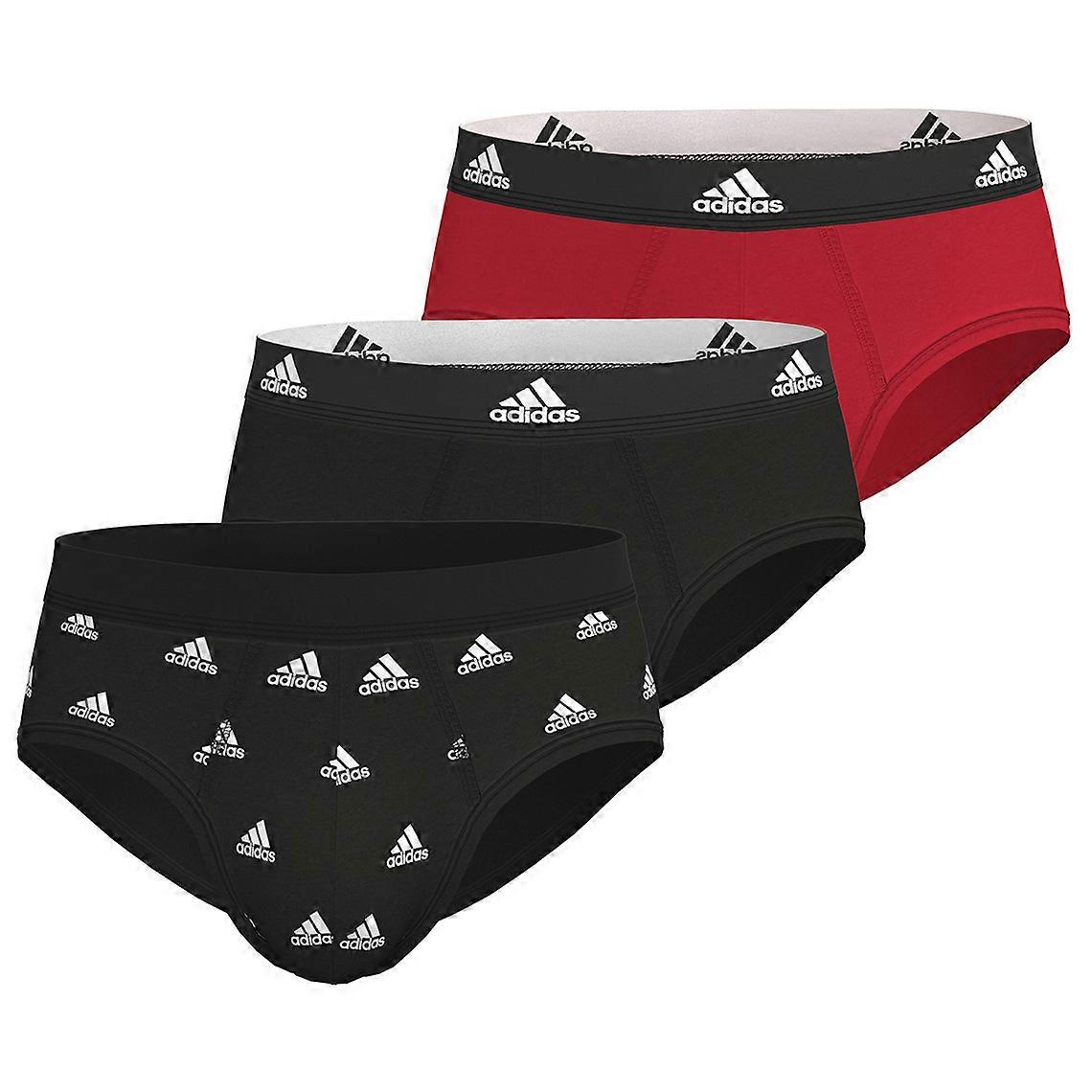 3-pack Adidas röda Active Flex bomullskalsonger för män