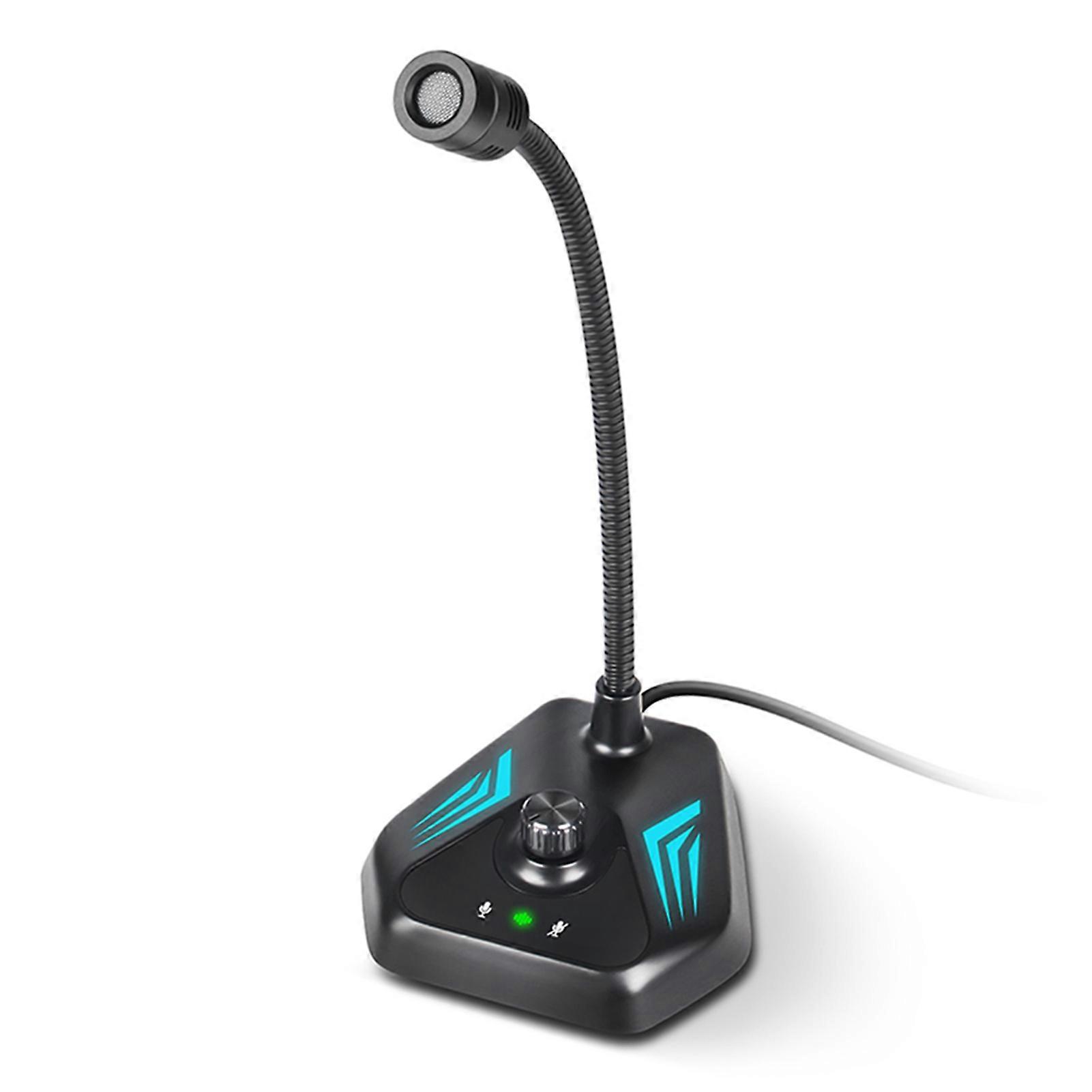 USB Microphone with Flexible Neck, Touch Control, RGB, 192KHz/24bit