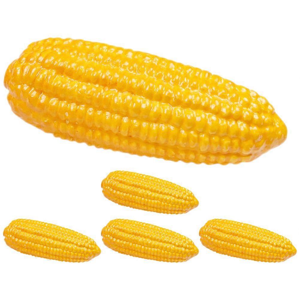 5pcs Artificial Corn Models Lifelike Corn Simulation Corns Foams Corn Model Decoration