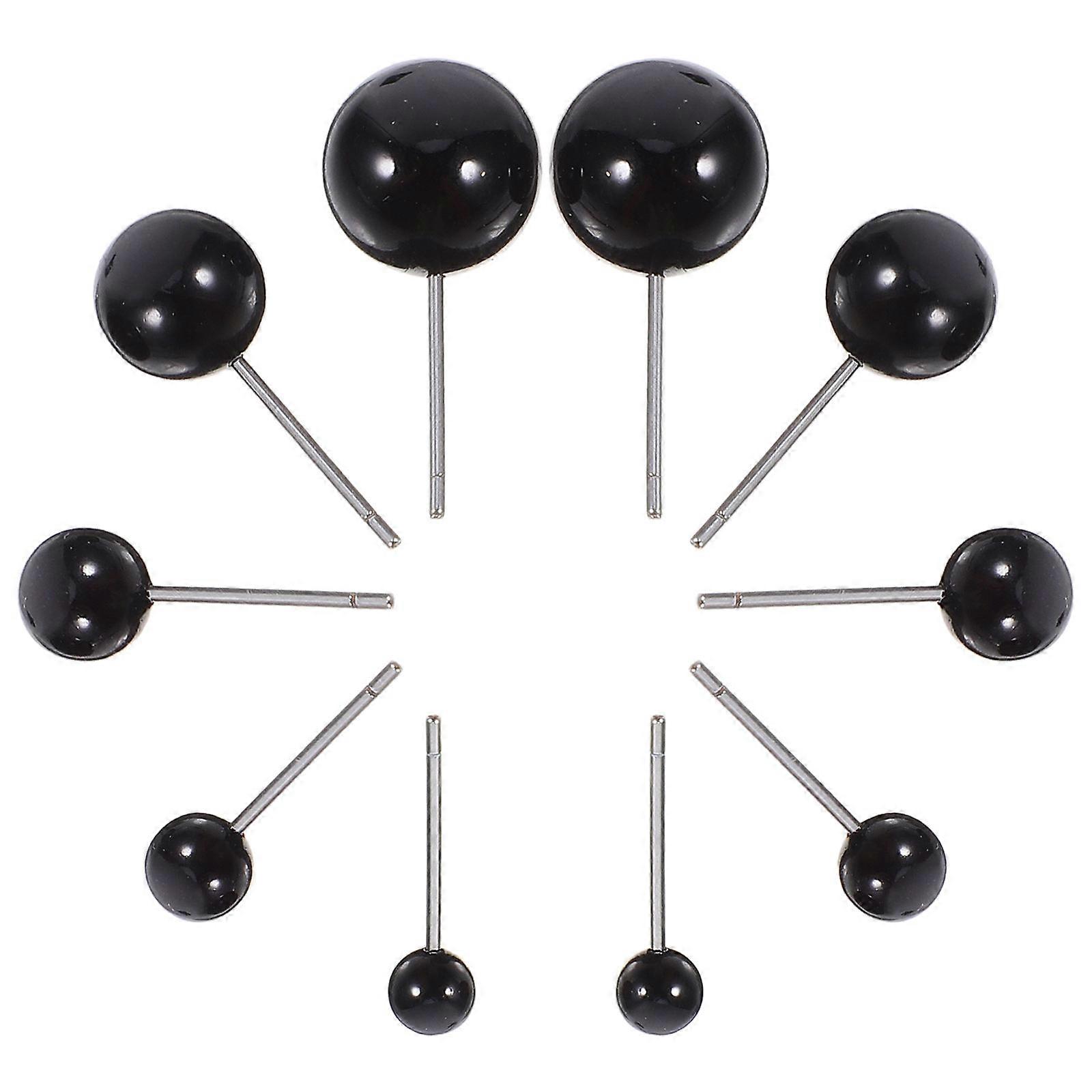 100Pcs Plastic Eyes For Stuffed Animals Circular Design Ideal For DIY Activities Targeting Kids And Artisans In Black Color