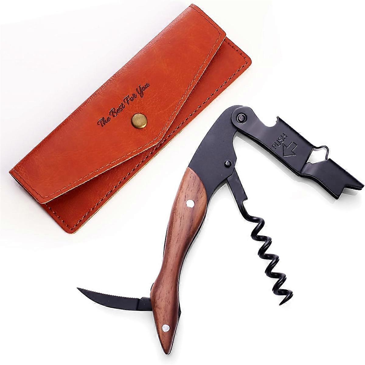 Wine Opener Professional Corkscrews for Wine Bottles with Foil Key for Servers, Waiters, Bartenders and Home Use