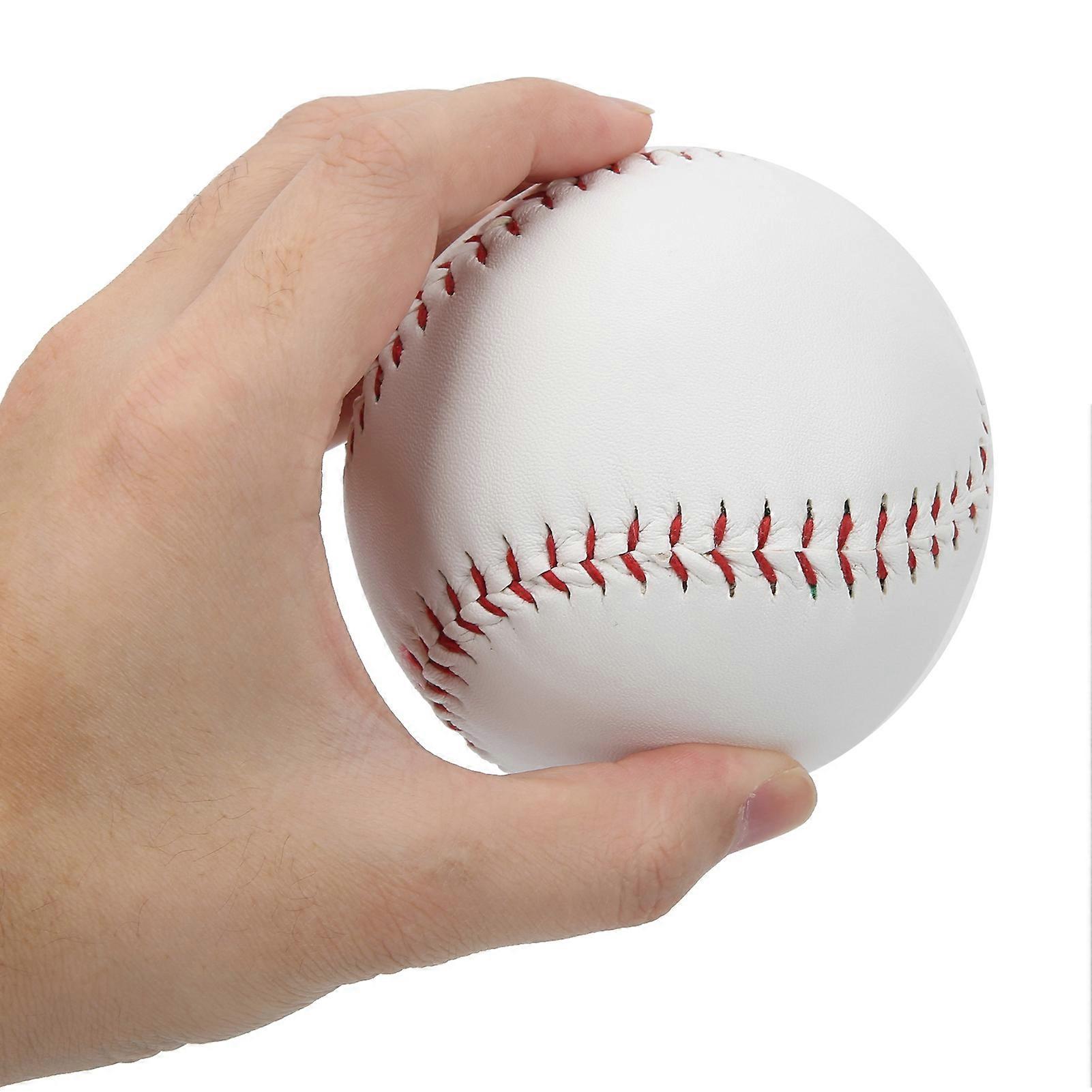 2Pcs 12in Softball Training Balls PU+Sawdust 9.7cm Diameter